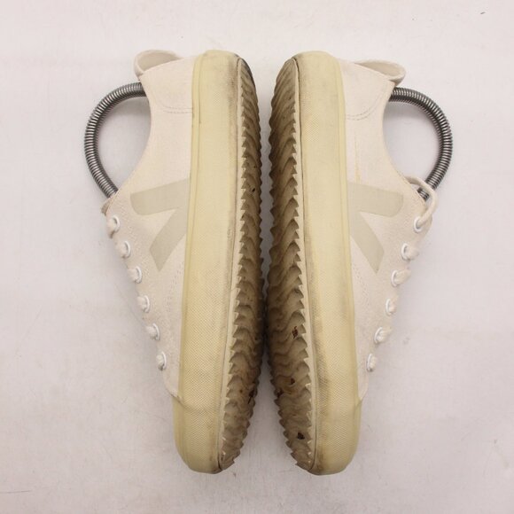 Veja Nova Canvas Women's Size 6 Low top Sneaker White Beige Shoes - Picture 8 of 9